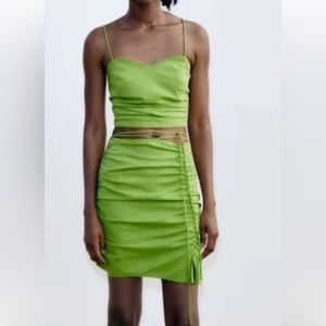 Zara lime green matching set
